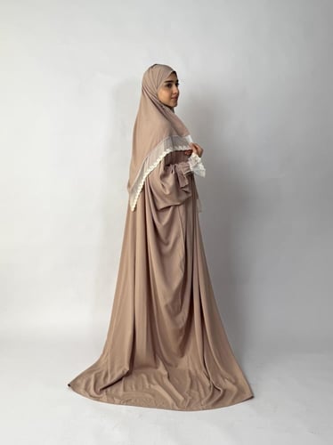 جلال صلاة 2 قطعة كم دانتيل | Prayer Dress 2 Part L...