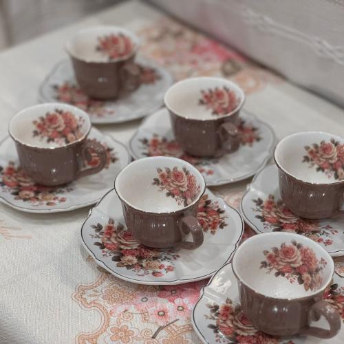 طقم اكواب شاي سعة الكوب 220 مل | Tea cup set, cup...