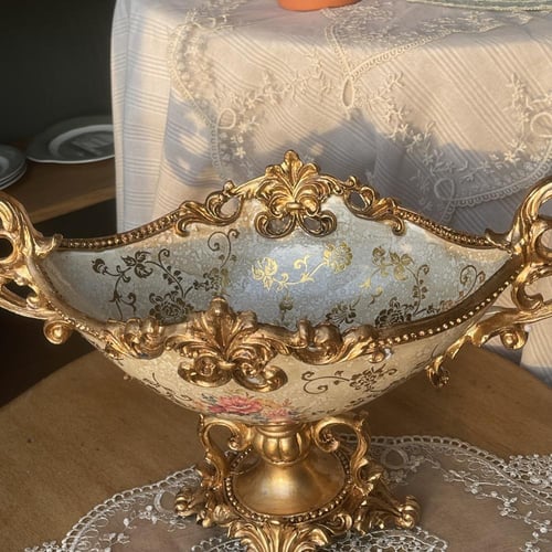 طبق تقديم فواكة ريزن طراز فيكتوري كبير | Resin Fru...