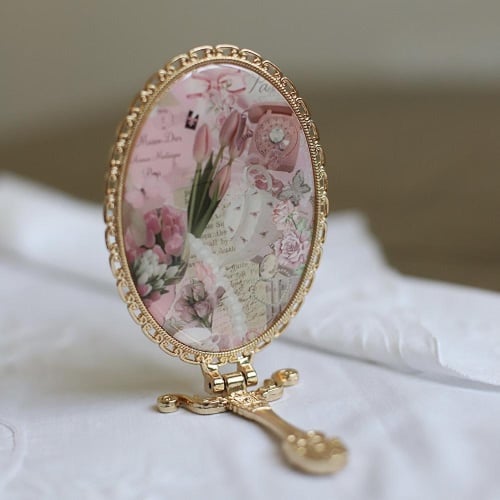 مرايا يدوية | Hand Mirror Size:-17x7 c