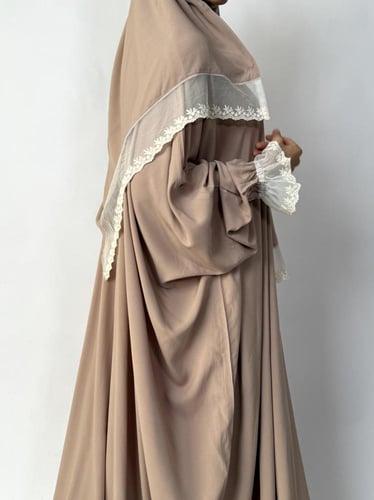 جلال صلاة 2 قطعة كم دانتيل | Prayer Dress 2 Part L...