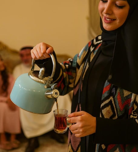 قوري غضار أزرق فاتح 3 لتر به صفارة عند الغليان | L...