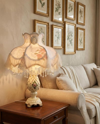 ابجوره حجم وسط مقاس 60 سم | Resin Table Lamp Size...