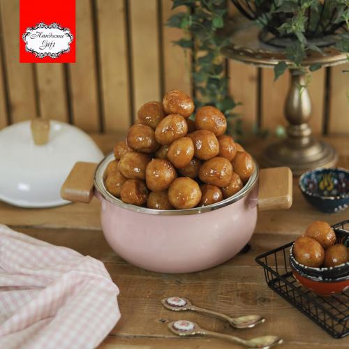 حافظة معدنية لون وردي | Soup Pot Pink