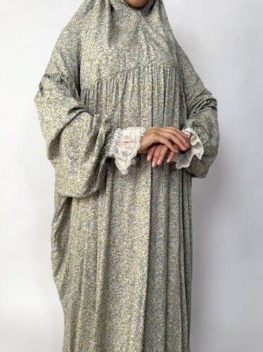 جلال صلاة 1 قطعة كم دانتيل | Prayer Dress 1 Part L...