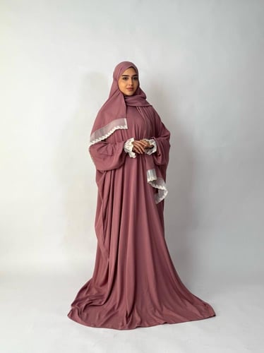 جلال صلاة 2 قطعة كم دانتيل | Prayer Dress 2 Part L...