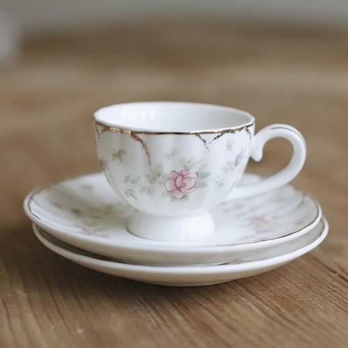 طقم اكواب قهوة 2 اكواب و 2 صحون | Tea set consisti...