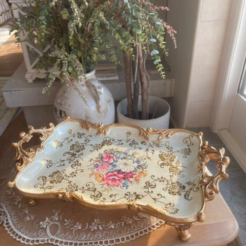 صينية تقديم رويال لون عاجي فكتوري | Resin Plate Iv...