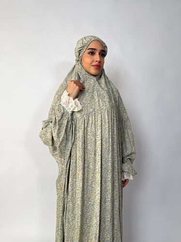 جلال صلاة 1 قطعة كم دانتيل | Prayer Dress 1 Part L...