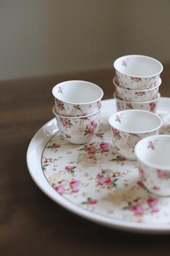 مجموعة عدد 12 فنجان قهوه عربيه مع صينية | Set of T...