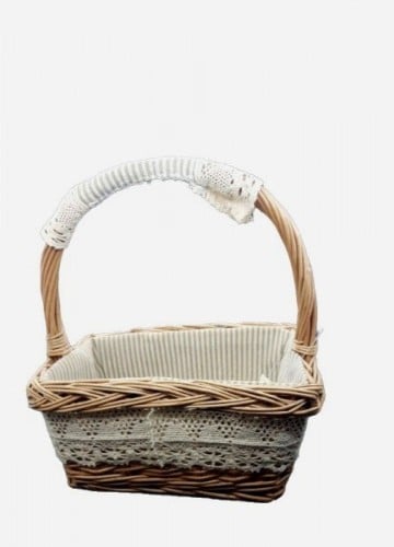 سلة بامبو بمقبض | Handmade basket of natural bambo...