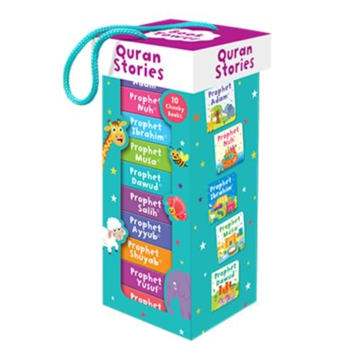 Quran Stories Book Tower (Set of 10 chunky board b...