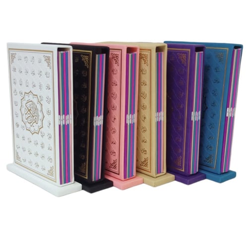 مصحف (6 اقسام) جوامعي (20×28) داخل علبه جلد بيو
