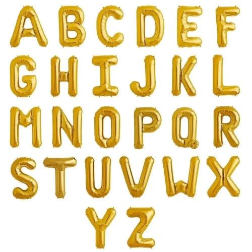 بالون هيليوم حرف ذهبي