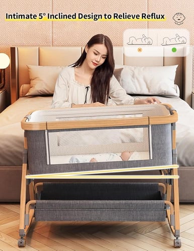 سرير هزاز نكست تو مي الجديد كلياً مع طاولة غيار