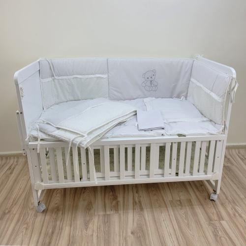 حواجز سرير تركي 5 قطع - اوف وايت