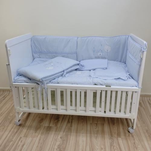 حواجز سرير تركي 5 قطع - سماوي