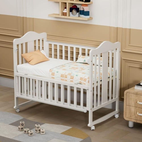 سرير خشب هزاز مع ناموسية - 60 في 110