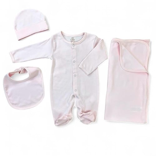 طقم افرول 4 قطع - وردي