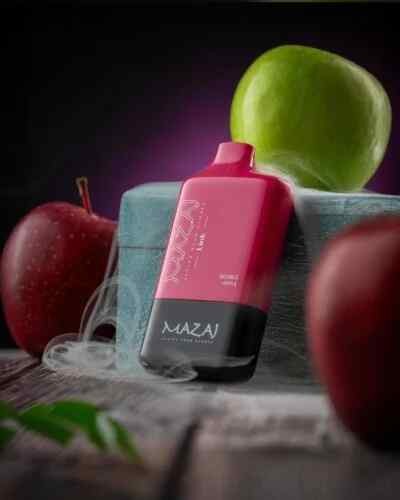 بود سحبة مزاج 8500 نفخة تفاحتين MAZAJ Link Pod Double Apple 8500 PUFF