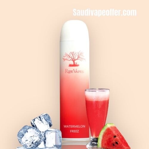 سحبة ريب فيب بطيخ ايس 3000 نفخة - ripe vapes WATE...