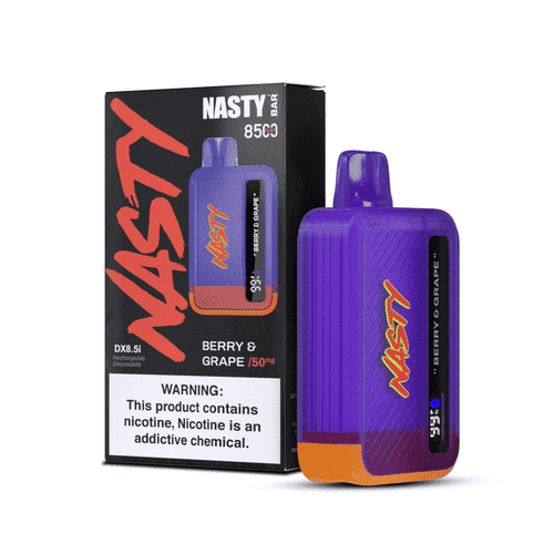 سحبة ناستي بار 8500 موشة عنب توت NASTY BAR BERRY &...