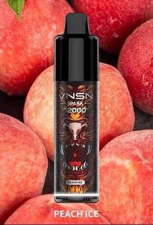 سحبة فنسن خوخ ايس 12000 نفخة vnsn PEACH ICE 12000...