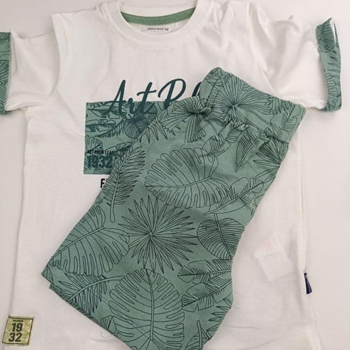 طقم ولادي شورت 3-6 سنوات