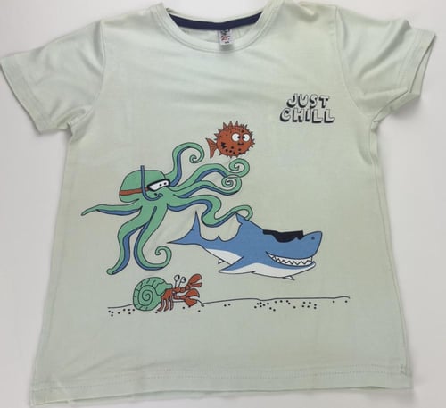 بجامة ولادي صيفي كريمي 5-12 سنة