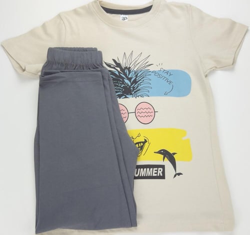 بجامة اولاد نص كم 4-11 سنة