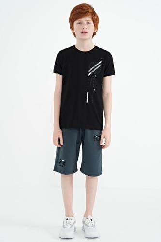 تيشيرت اطفال اسود3-9 سنوات