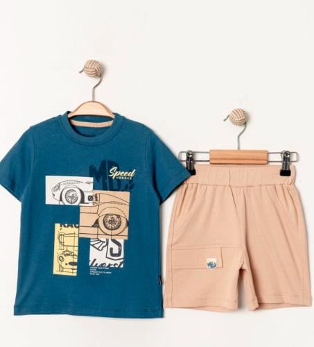 طقم ولادي شورت 3-6 سنوات