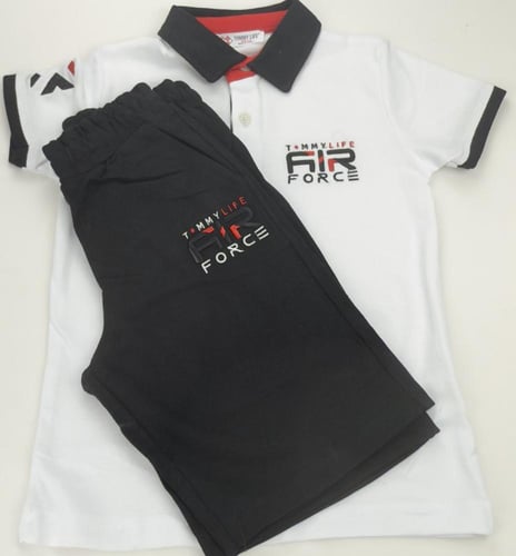 طقم اولاد ابيض 3-9 سنوات