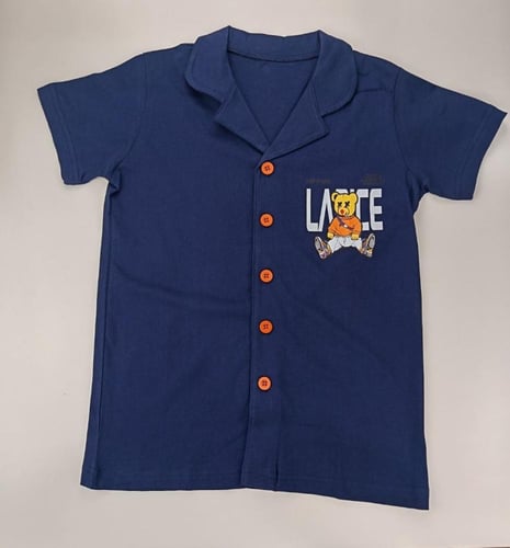 بجامة ولادي صيفي كحلي غامق 5-12 سنة