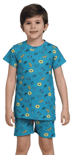 بجامة ولادي شورت قطن 3-10 سنوات