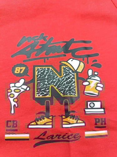 بجامة ولادي صيفي احمر ملكي 5-12 سنة