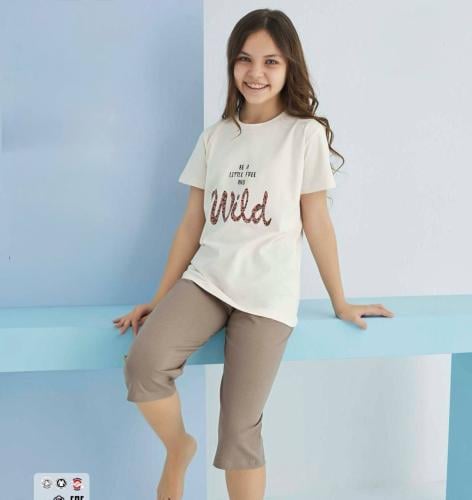 بجامة برمودا بناتي 5-12 سنة