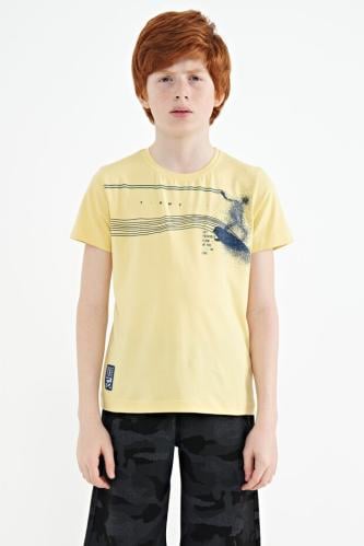 تيشرت ولادي اصفر 3-9 سنوات