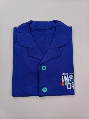 بجامة ولادي صيفي أزرق ملكي 5-12 سنة