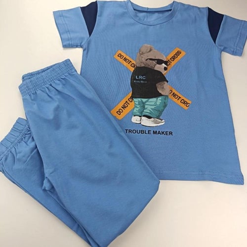 بجامه ولادي قطن 100% 5-12 سنة