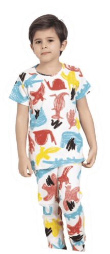 بجامة ولادي قطن شورت 3-10سنوات