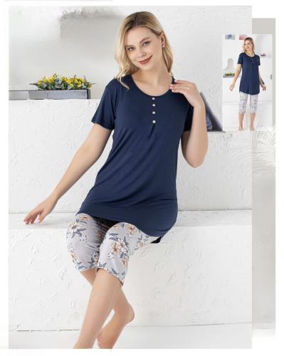 بجامه نسائي برمودا كحلي