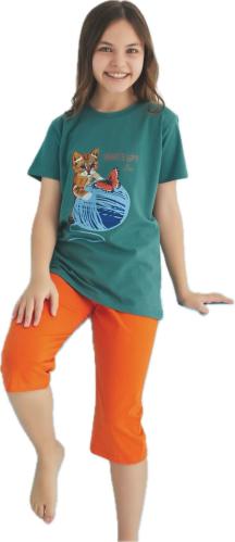 بجامة برمودا بناتي 5-12 سنة