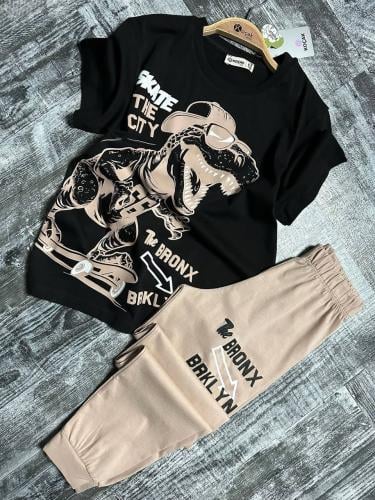 طقم ولادي قطن 8-14 سنة