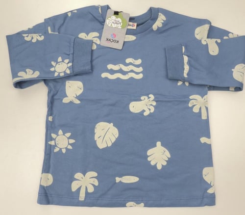 بجامة ولادي زرقاء قطن 3-10 سنوات