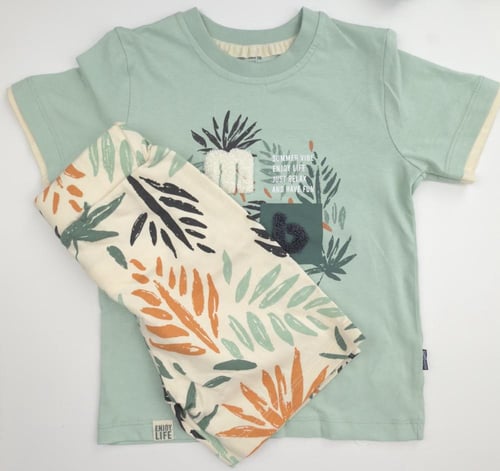 طقم ولادي شورت 3-6 سنوات