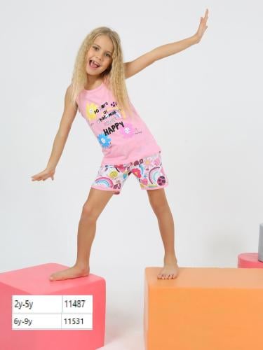 شورت بجامة بناتي 1-5 سنوات