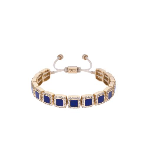 اسواره ذهبيه لون كحلي مع زريكون CBM-730-S