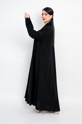 عباية ملكي نص كلوش لف بتدخليه ورود مخمل