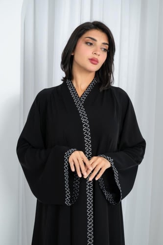 عباية طقم نواعم كوري درجه اولى كلوش بتصميم انيق و...